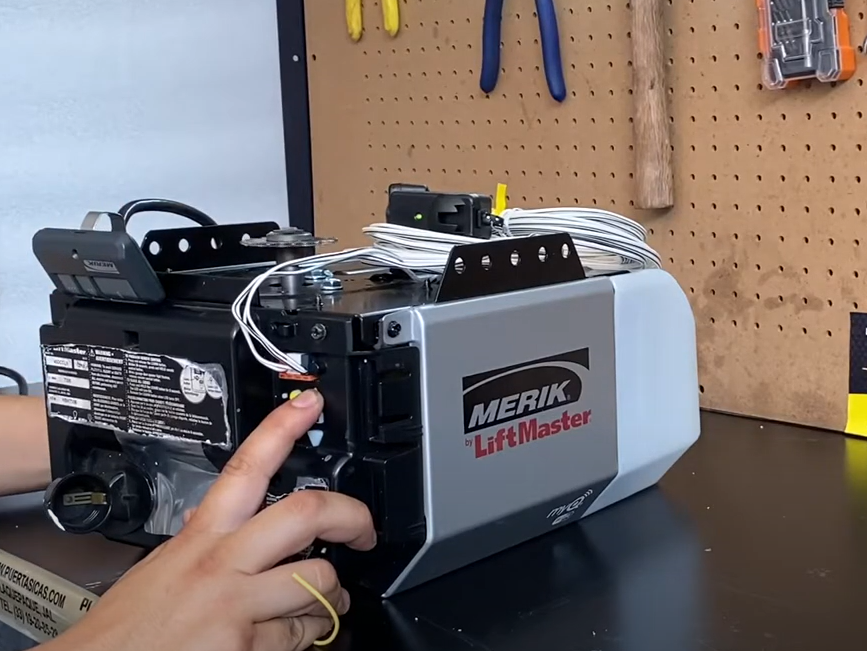 Alt text: "Garage door opener repair service in Parkland, FL