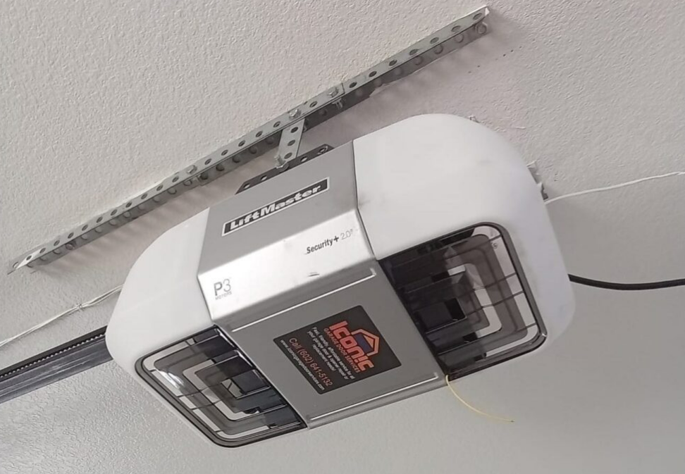 Professional technician repairing a garage door opener in Parkland, FL - Expert garage door repair services for residential and commercial properties